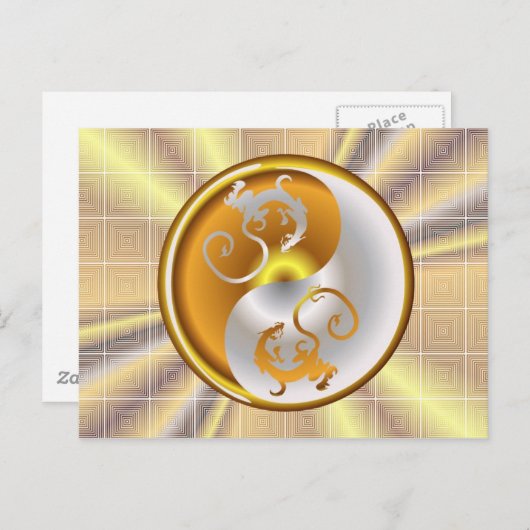 Zen Dragons Briefkaart (Voorkant / Achterkant)