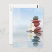 Zen-dromen - Licht blauw design Briefkaart (Voorkant / Achterkant)