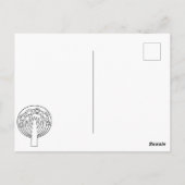 Zen droogwand kleuren Aangepaste tekst Unieke flap Briefkaart (Achterkant)