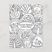 Zen droogwand kleuren Aangepaste tekst Unieke flap Briefkaart (Voorkant)