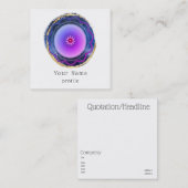 Zen droom - geschilderde mandala vierkante visitekaartje (Voorkant / Achterkant)