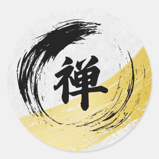 ZEN-eau-de-vie Ronde Sticker (Voorkant)