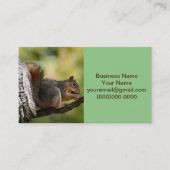 Zen-eekhoorn Visitekaartje (Voorkant)