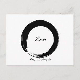 Zen: Eenvoudig houden Briefkaart