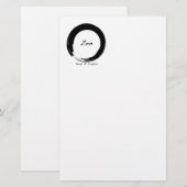 Zen: Eenvoudig houden Briefpapier (Voorkant / Achterkant)
