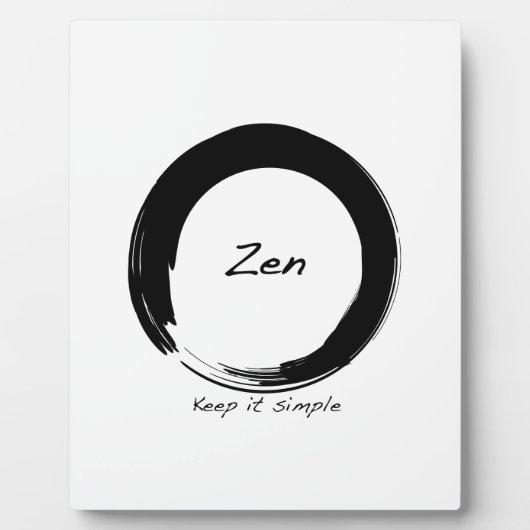 Zen: Eenvoudig houden Fotoplaat (Voorkant)
