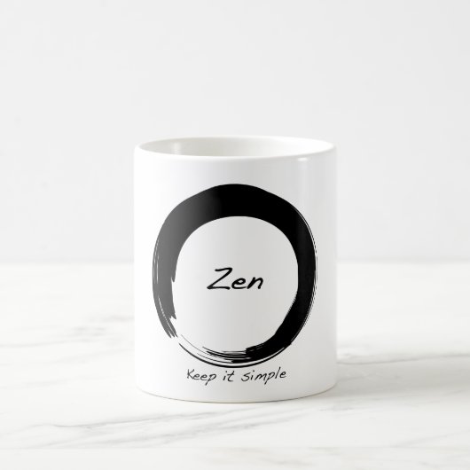 Zen: Eenvoudig houden Koffiemok (Center)