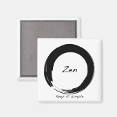 Zen: Eenvoudig houden Magneet (Voorkant / Achterkant)