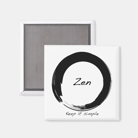 Zen: Eenvoudig houden Magneet (Voorkant / Achterkant)