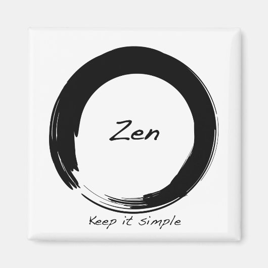 Zen: Eenvoudig houden Magneet (Voorkant)