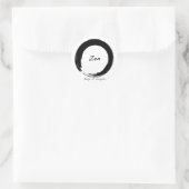 Zen: Eenvoudig houden Ronde Sticker (Tas)