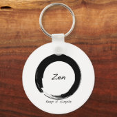 Zen: Eenvoudig houden Sleutelhanger (Voorkant)