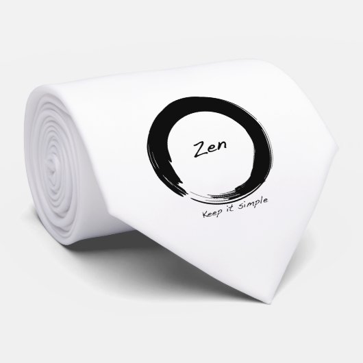 Zen: Eenvoudig houden Stropdas (Opgerold)