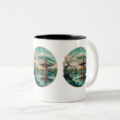 Zen Elegance: Japans-geïnspireerde keramische Mok (Voorkant rechts)