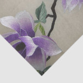 Zen Embroidery paarse magnolia flower Tissuepapier (Detail)
