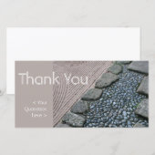 Zen en Abstract - Hartelijk dank - Fotokaart Bedankkaart (Voorkant / Achterkant)