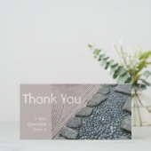 Zen en Abstract - Hartelijk dank - Fotokaart Bedankkaart (Staand voorkant)