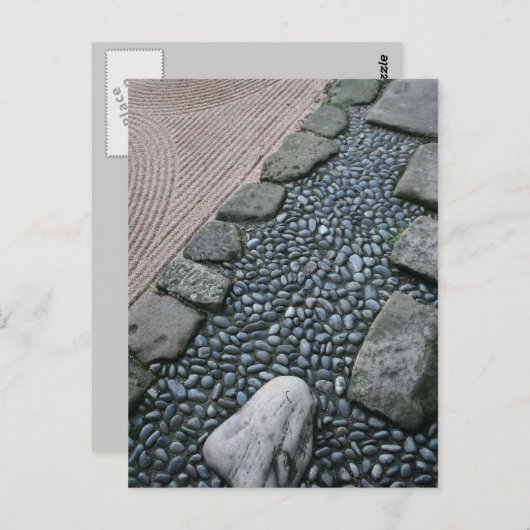 Zen en Abstract TuinBriefkaart Briefkaart (Voorkant / Achterkant)