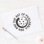 Zen en de kunst van Pickleball sticker 3" (Envelop)