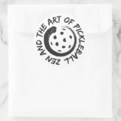 Zen en de kunst van Pickleball sticker 3" (Tas)