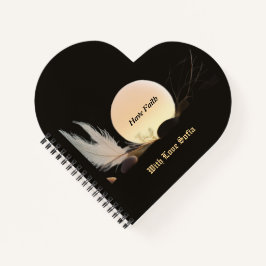 Zen Encouragement & Peace Heart-Shaped Support Notitieboek