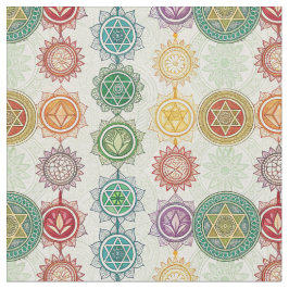 Zen Energie Symbool Mandala Ontwerp Patroon Kunst Stof