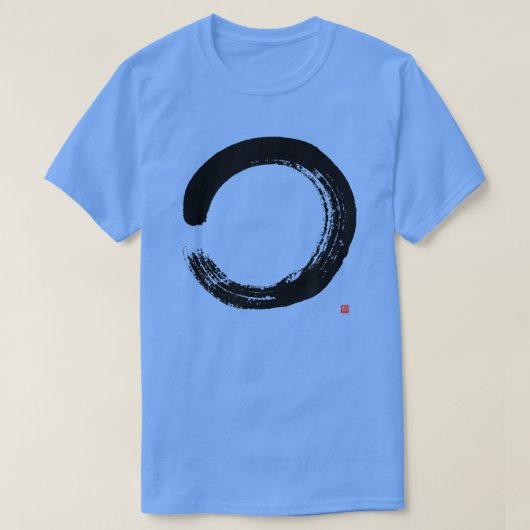 Zen Enso Artistic Japanse Enso Circle Painting T-shirt (Design voorkant)