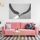 Zen Enso Calligraphy Brush Canvas Afdruk (Insitu (Woonkamer))