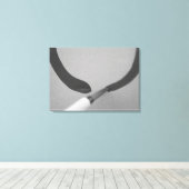 Zen Enso Calligraphy Brush Canvas Afdruk (Insitu (Houten vloer))