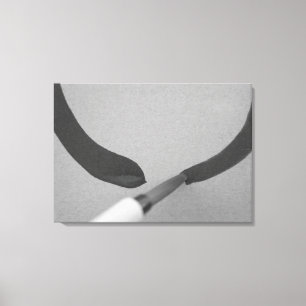 Zen Enso Calligraphy Brush Canvas Afdruk
