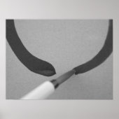 Zen Enso Calligraphy Brush Poster (Voorkant)