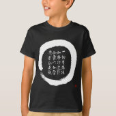 Zen Enso Circle Diamond Sutra Verse T-shirt (Voorkant)