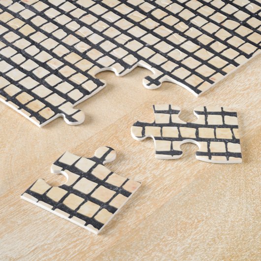 Zen Enso Circle en Bonsai Tree Mosaic Legpuzzel (Zijkant)