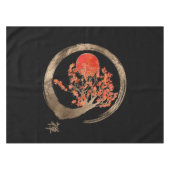 Zen Enso Circle en Golden Sakura Tree Tafelkleed (Voorkant (Horizontaal))