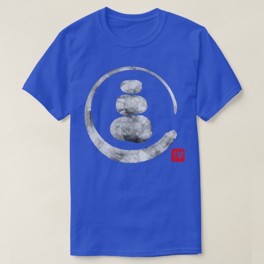 Zen Enso Circle en Zen-stenen T-shirt (Design voorkant)