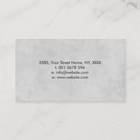 Zen Enso Circle en Zen-stenen Visitekaartje (Achterkant)