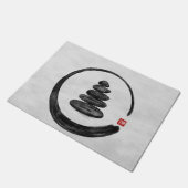 Zen Enso Circle en Zen stenen - Waterverf Deurmat (Schuin)