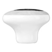 Zen Enso Circle en Zen stenen - Waterverf Keramische Knop (Zijkant)