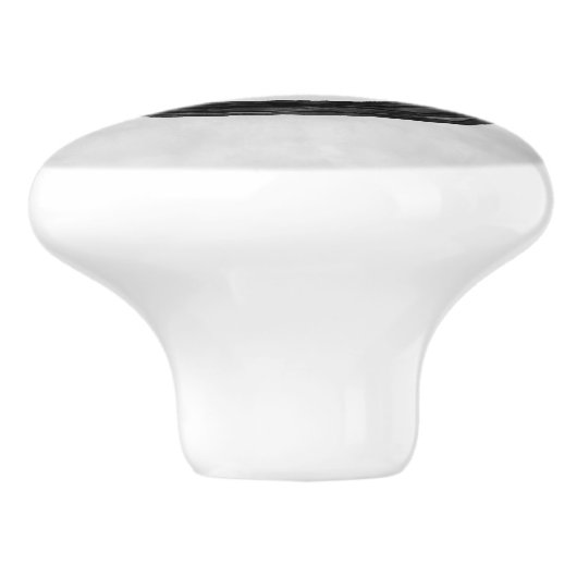 Zen Enso Circle en Zen stenen - Waterverf Keramische Knop (Zijkant)