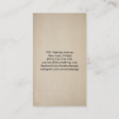 Zen Enso Circle, Golden Sun and Sakura Blossom Visitekaartje (Achterkant)