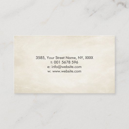 Zen Enso Circle Sakura Tree sun Visitekaartje (Achterkant)