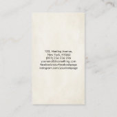 Zen Enso Circle, Sun en Red Sakura Blossom Visitekaartje (Achterkant)