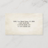 Zen Enso Circle, Sun en Red Sakura Blossom Visitekaartje (Achterkant)