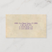 Zen Enso Cirkel en Zen stenen - Paarse waterverf Visitekaartje (Achterkant)