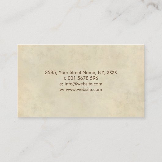 Zen Enso Cirkel en Zen stenen - Vloeibaar Marmer Visitekaartje (Achterkant)