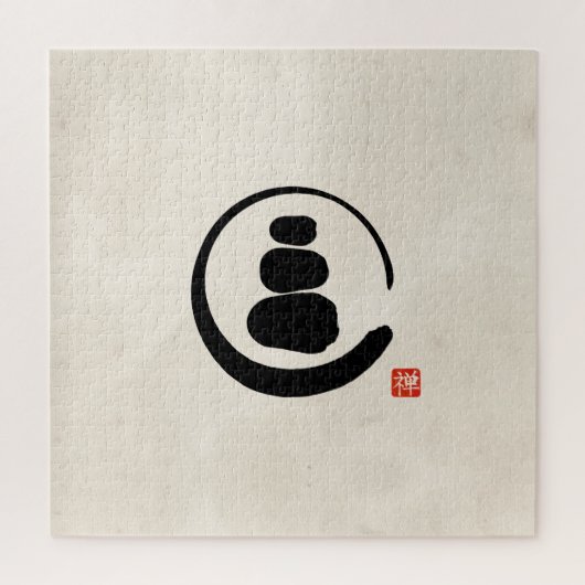 Zen Enzo Circle and Zen stones Legpuzzel (Verticaal)