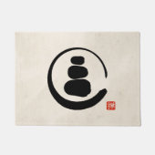 Zen Enzo Circle en Zen-stenen Deurmat (Voorkant)