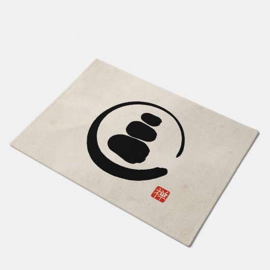 Zen Enzo Circle en Zen-stenen Deurmat (Schuin)
