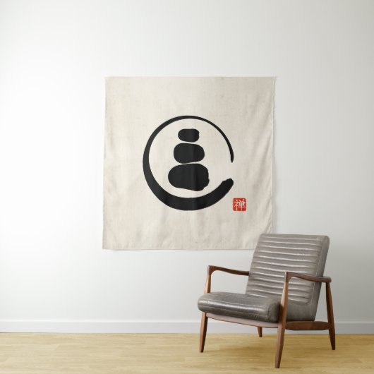 Zen Enzo Circle en Zen-stenen Wandkleed (In situ)