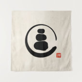 Zen Enzo Circle en Zen-stenen Wandkleed (Voorkant)